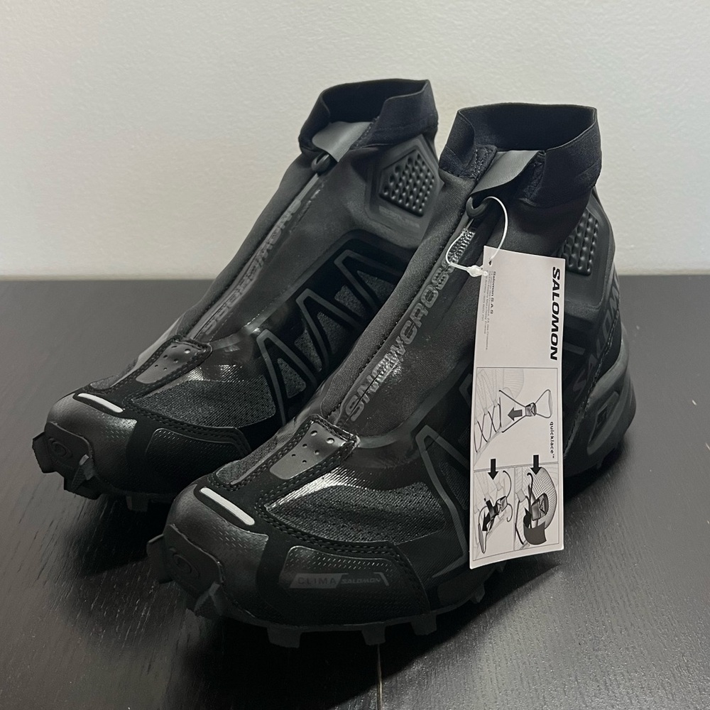 NEW WITH BOX Size Us Man 8 - Salomon Snowcross Black Advanced High Top Sneakers